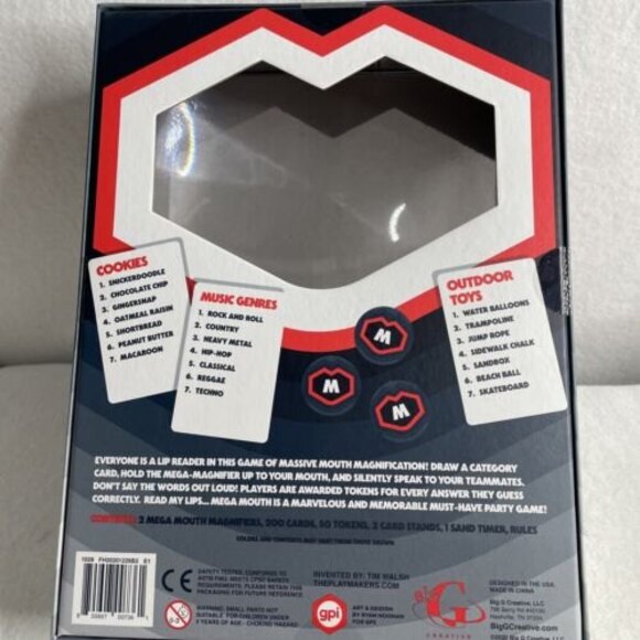 Mega Mouth Board Game - The Game of Reading Lips - Big G Creative - New - Picture 3 of 8